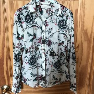 LOFT floral blouse